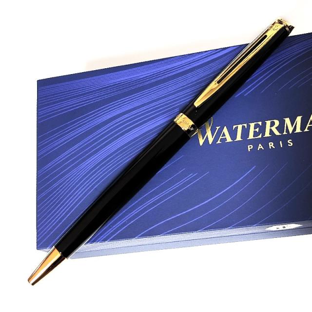ボールペン ウォーターマン かっこいい メトロポリタン エッセンシャル ブラックGT 美しい 高級 WATERMAN ブランド おしゃれ 文房具_1