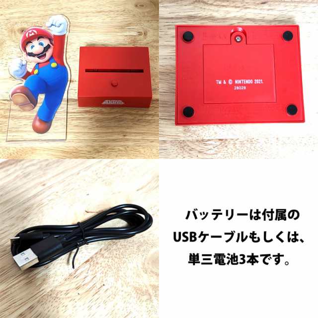 マリオ アクリルライト スーパーマリオ 光る 置物 雑貨