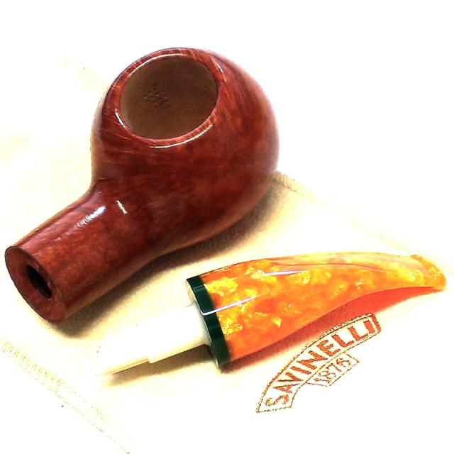 パイプ 喫煙具 SAVINELLI アランシア 320 サビネリ オレンジ おしゃれ イタリア製 パイプ本体 たばこ タバコ 9ミリフィルター 橙色の通販は