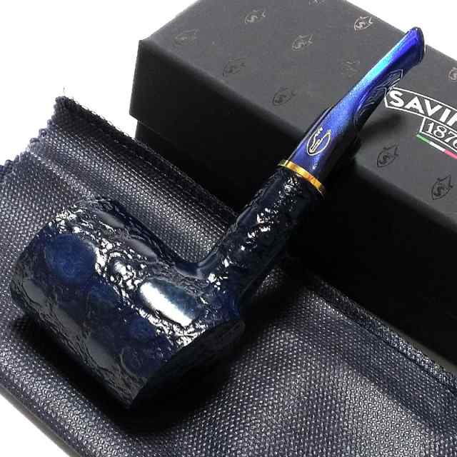 パイプ 喫煙具 SAVINELLI イタリア製 アリゲーター ブルー サビネリ