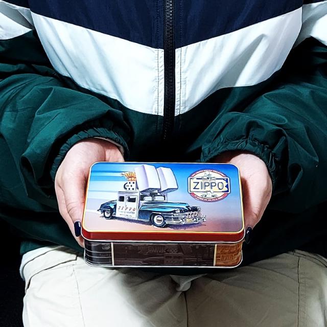 小物入れ レア ジッポカー ティン缶ケース ZIPPO社製 絶版品 
