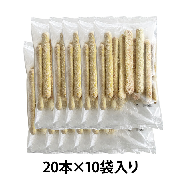 スティックパン カレー味 200本 20本×10袋 ワンハンド お祭り 軽食 イベント カレーパン 油調 カレー スティック カリカリ 冷凍惣菜 文化祭 納涼祭_4