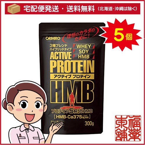 オリヒロ アクティブプロテインHMB(300g)×5個 [宅配便・送料無料]
