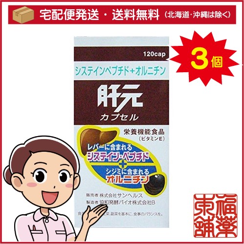 肝元 カプセル(120カプセル)×3個 [宅配便・送料無料]