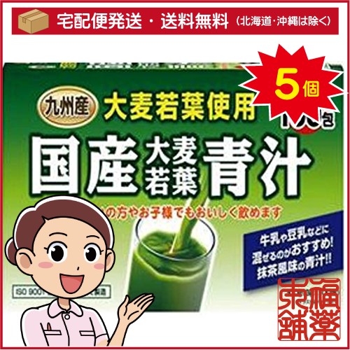 国産大麦若葉青汁(3gx100包)×5個 [宅配便・送料無料]