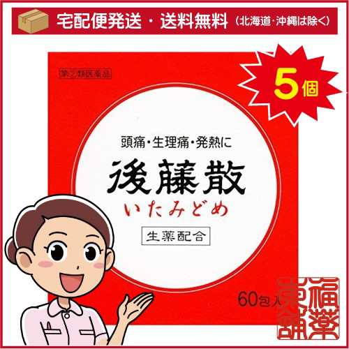 【第(2)類医薬品】後藤散(60包)×5個 [宅配便・送料無料]