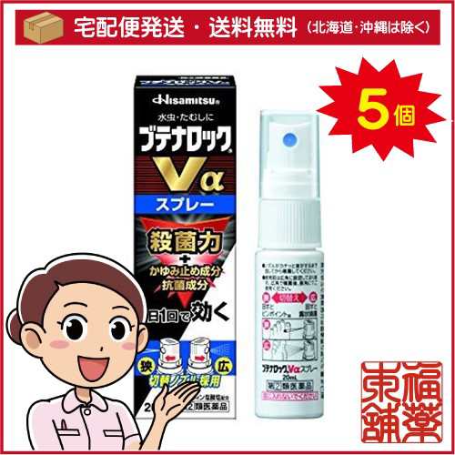 【第(2)類医薬品】☆ブテナロックＶαスプレー 20ml ×5個［宅配便・送料無料］