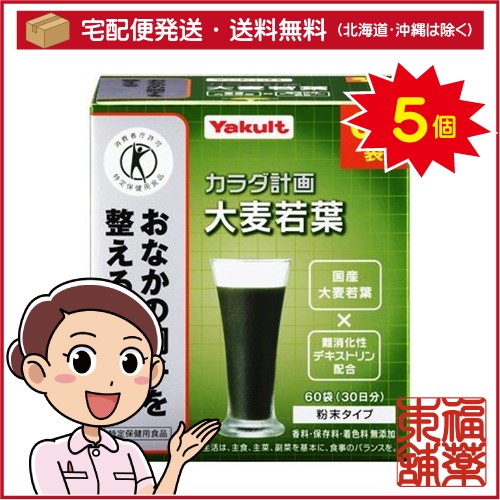 カラダ計画 大麦若葉(5gx60袋入)×5個 [宅配便・送料無料]