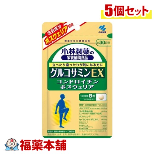 小林製薬 グルコサミンEX 240粒×5個 [ゆうパケット・送料無料]