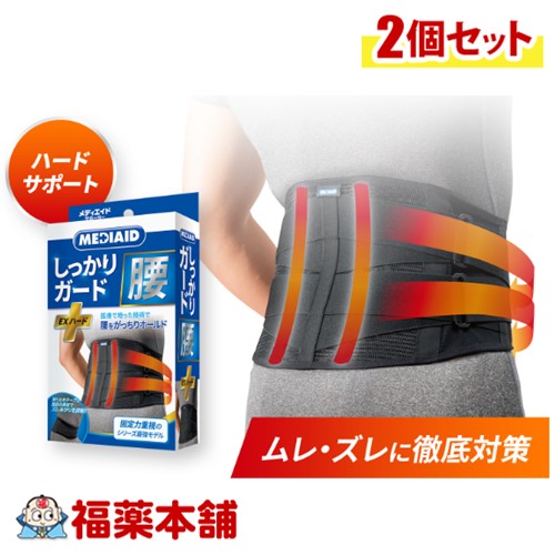 メディエイド しっかりガード腰 EXハード Lサイズ×2個 [宅配便・送料無料]
