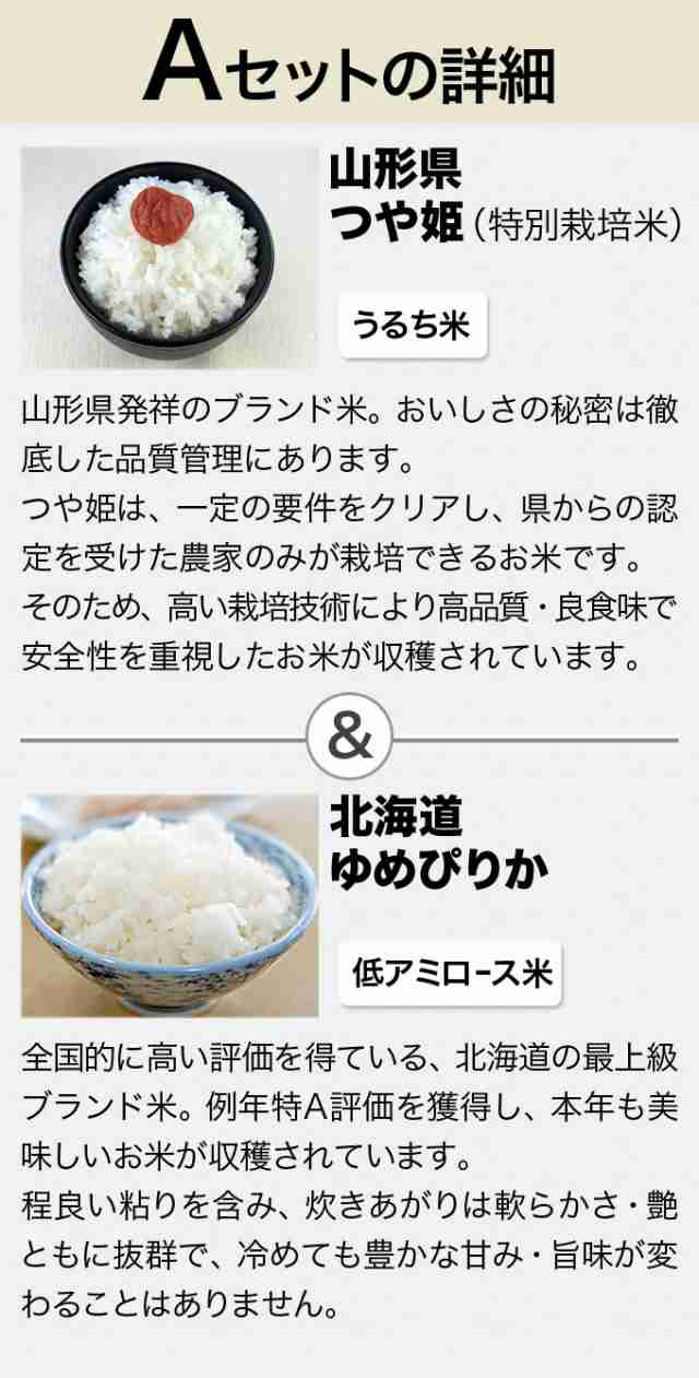 ブランド米 食べ比べセット 2kg 2種 米 計4kg 送料無料 令和2年産 つや姫 特別栽培米 ゆめぴりか 又は 魚沼産コシヒカリ 特a米 ミルキの通販はau Pay マーケット お米の通販 五十歩屋いがほや