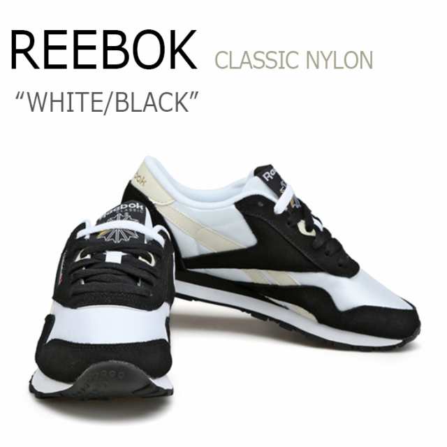 REEBOK CLASSIC NYLON WHITE/BLACK【モノクロ 