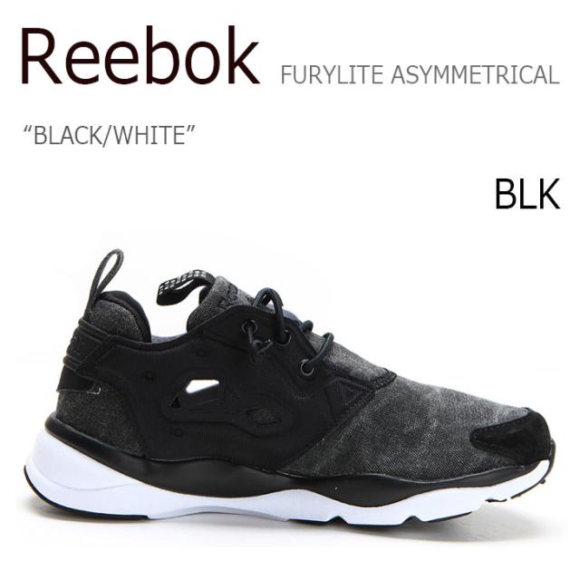 reebok furylite black white