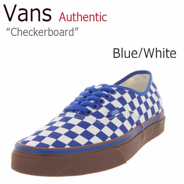 blue checkered classic vans