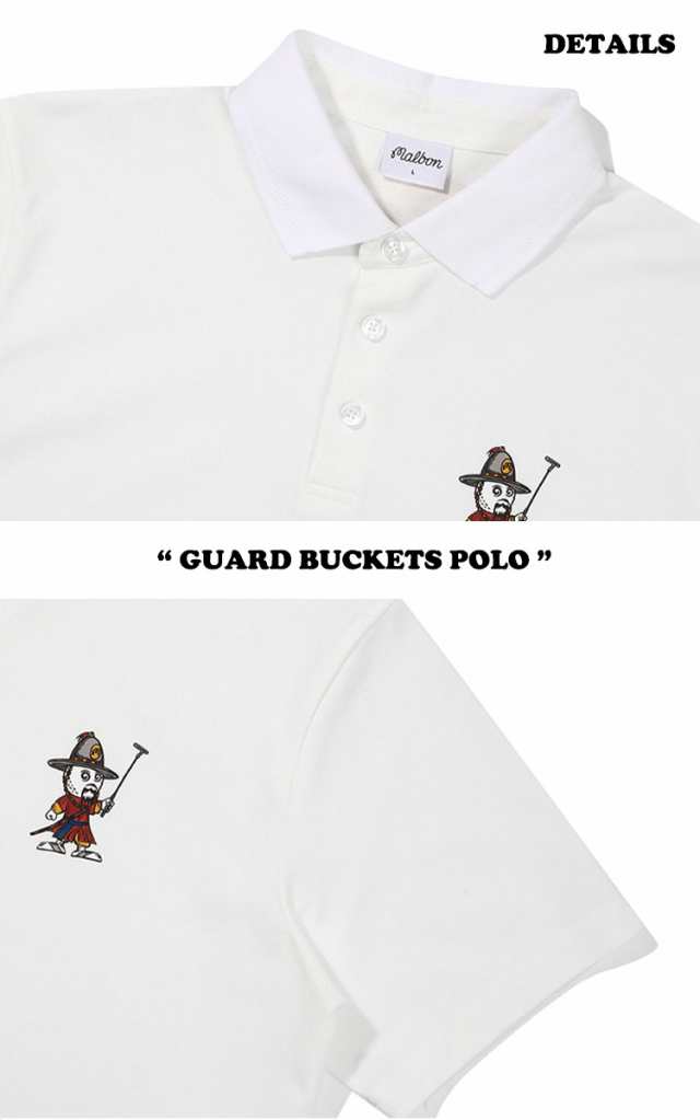 マルボンゴルフ ポロシャツ MALBON GOLF メンズ GUARD BUCKETS POLO