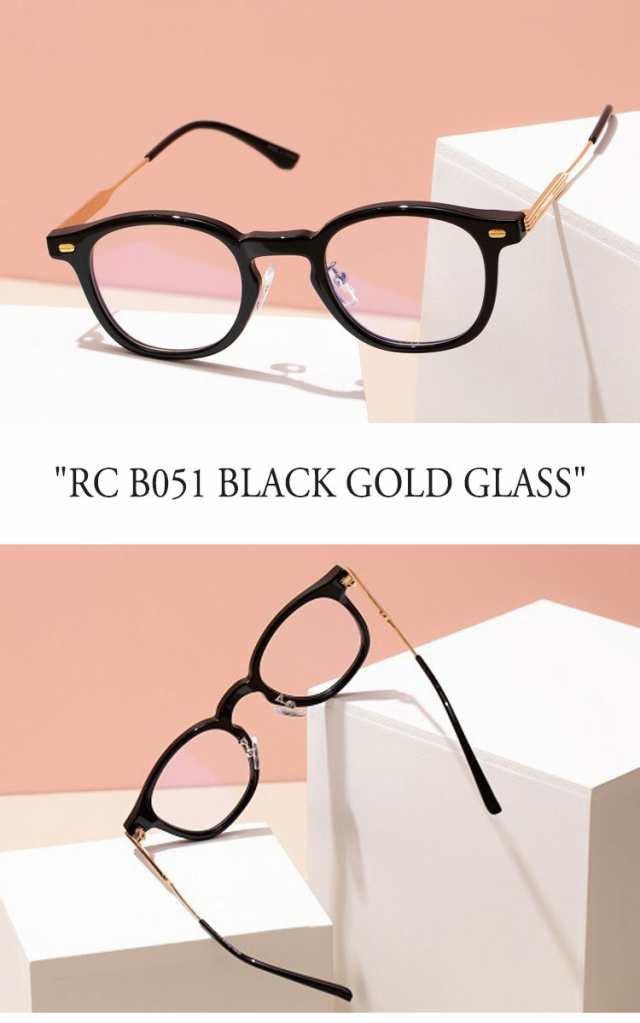 リクロー メガネ RECLOW メンズ レディース BLACK GOLD GLASS ブラック