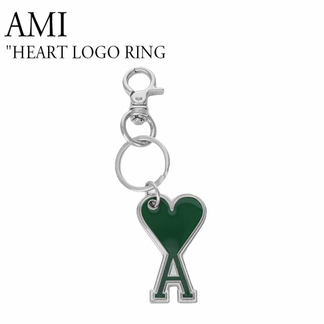 アミ キーリング AMI レディース HEART LOGO RING ハート ロゴ リング GREEN グリーン 海外アクセサリー A21A907363300 ACCの通販は 25,436円