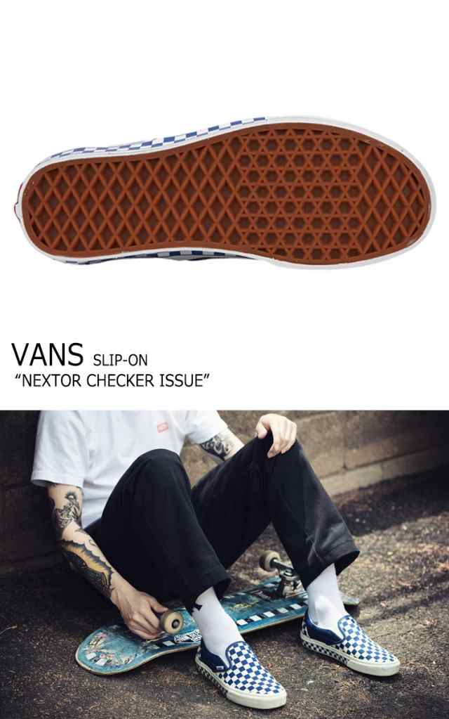 vans slip on nextor checkerboard