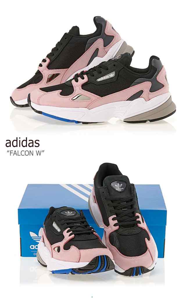 adidas falcon w black pink