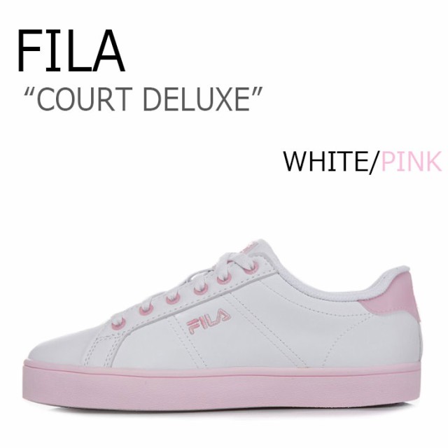 フィラ スニーカー Fila レディース Court Deluxe コートデラックス White Pink ホワイト ピンク Fs1sia1070x シューズの通販はau Pay マーケット Nuna