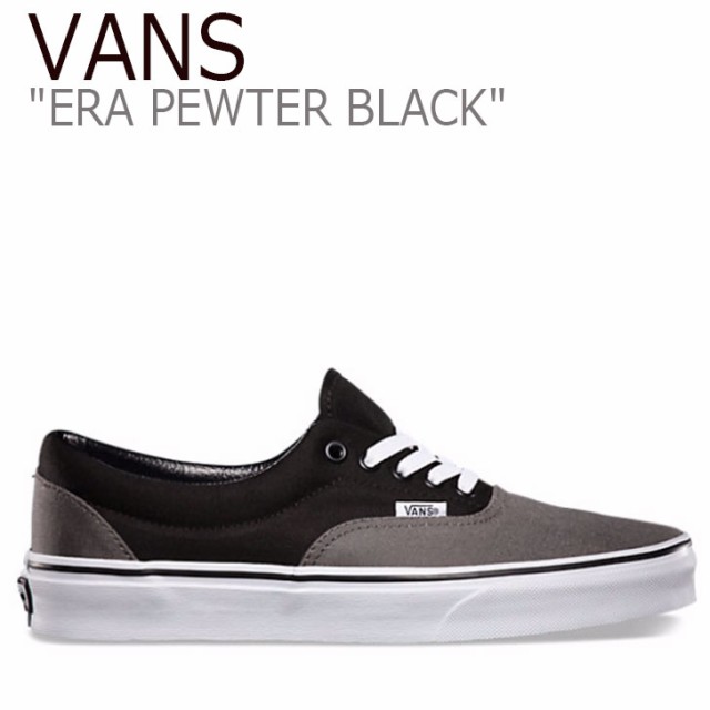 vans era pewter black