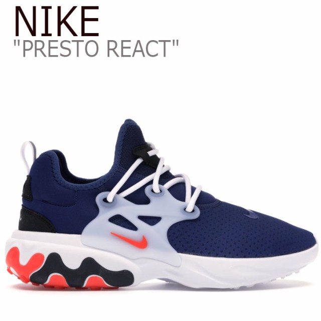 誕生日プレゼント ブルー Blue リアクト プレスト React Presto メンズ Nike スニーカー ナイキ White シューズ Av2605 400 ホワイト ローカット Sutevalle Org