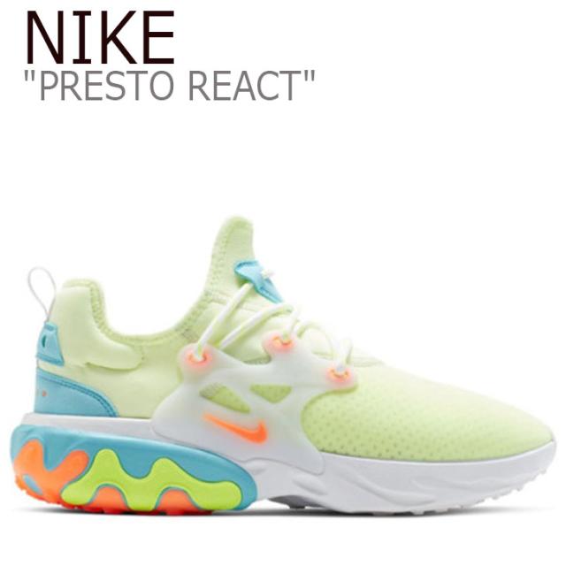 ナイキ スニーカー Nike メンズ Presto React プレスト リアクト Yellow イエロー White ホワイト Av2605 700 シューズの通販はau Pay マーケット Nuna