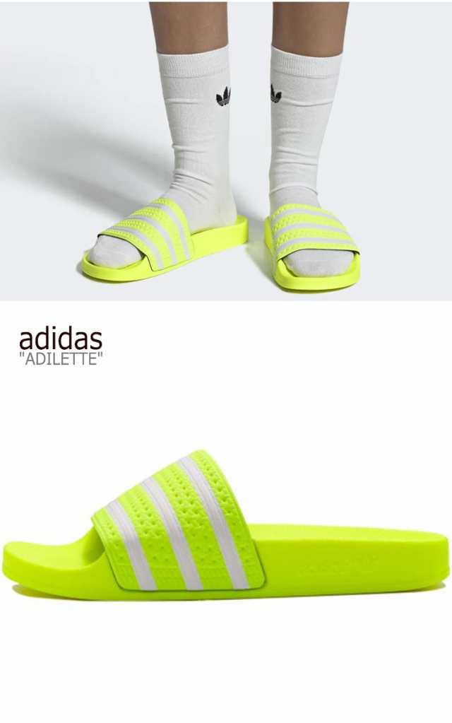 adidas adilette yellow