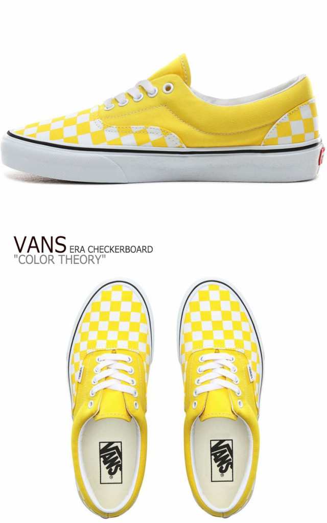 vans checkerboard era yellow