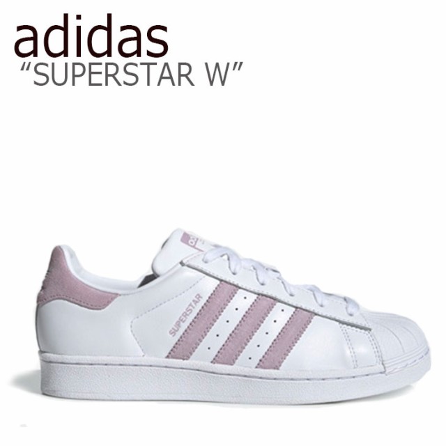 adidas superstar white pink