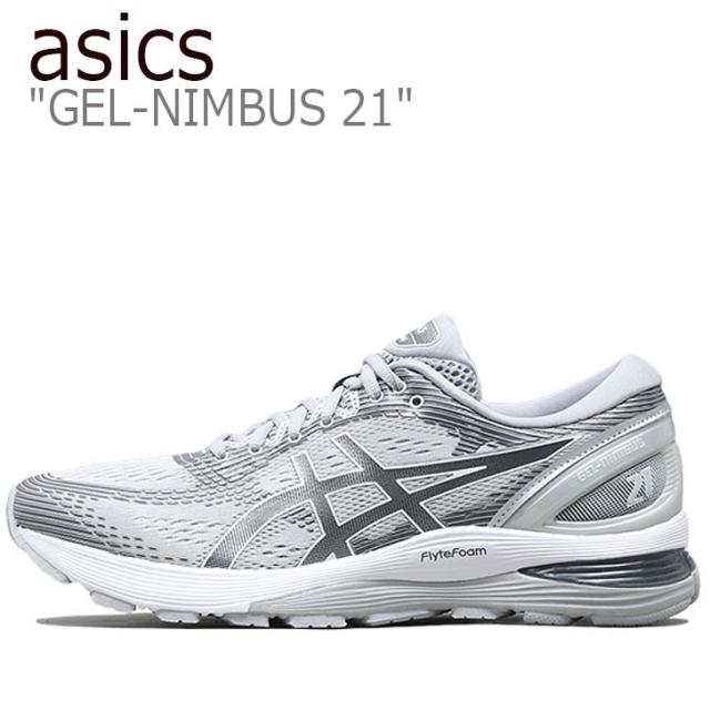 アシックス スニーカー Asics メンズ Gel Nimbus 21 ゲルニンバス21 Grey グレー White ホワイト 1011a169 0 シューズの通販はau Pay マーケット Nuna