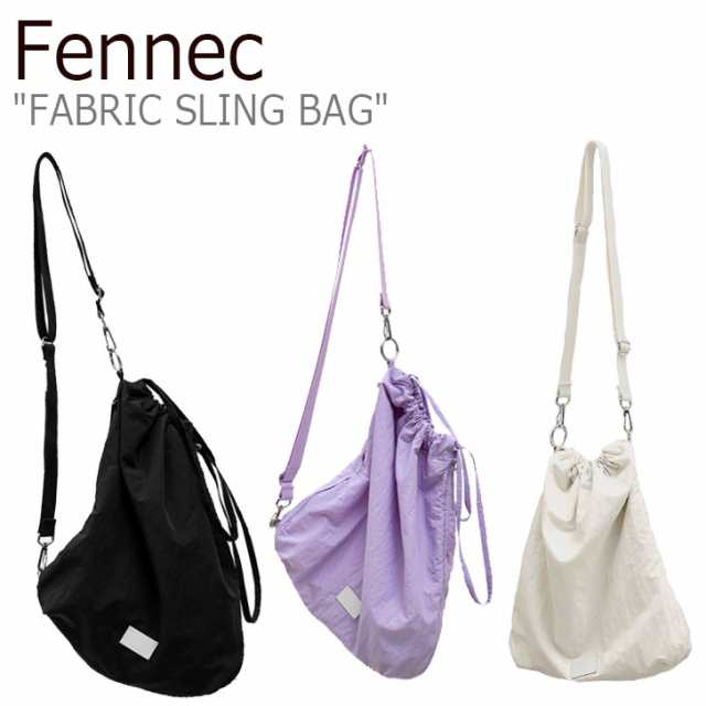 フェネック クロスバッグ Fennec FABRIC SLING BAG ファブリック スリング バッグ LAVENDER WHITE BLACK  1000730/1/29 バッグ｜au PAY マーケット