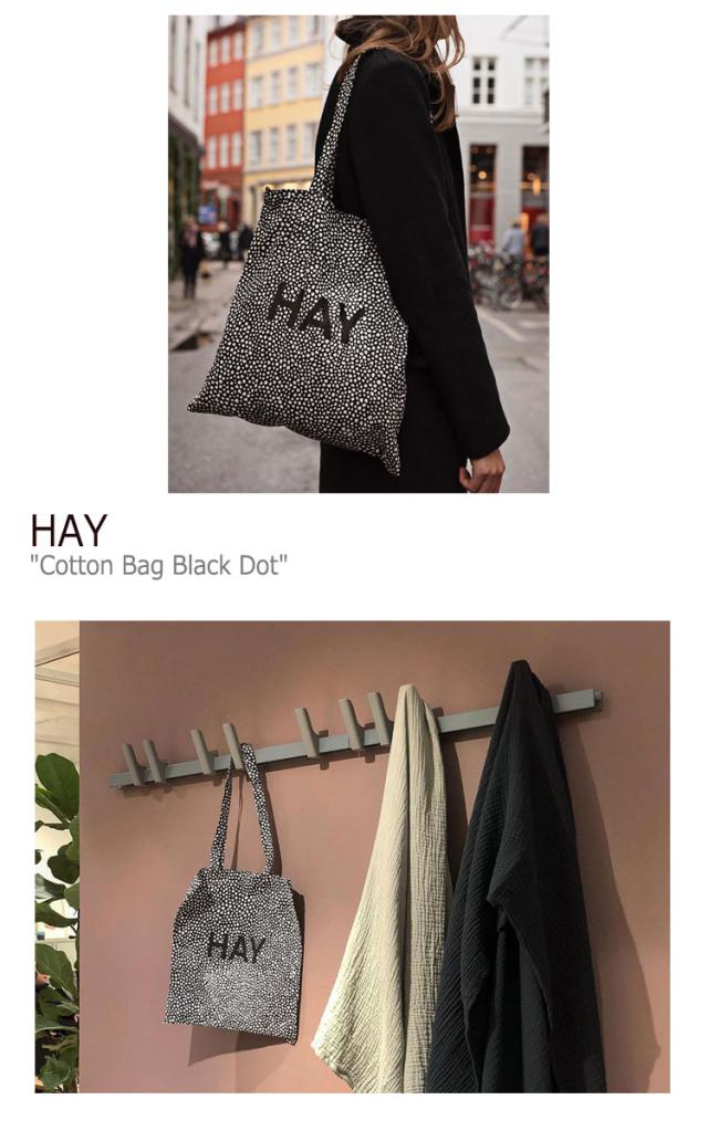 ヘイ トートバッグ Hay Cotton Bag Black Dot コットンバッグ ブラック ドット Black Dot ブラックドット色 バッグの通販はau Pay マーケット Nuna