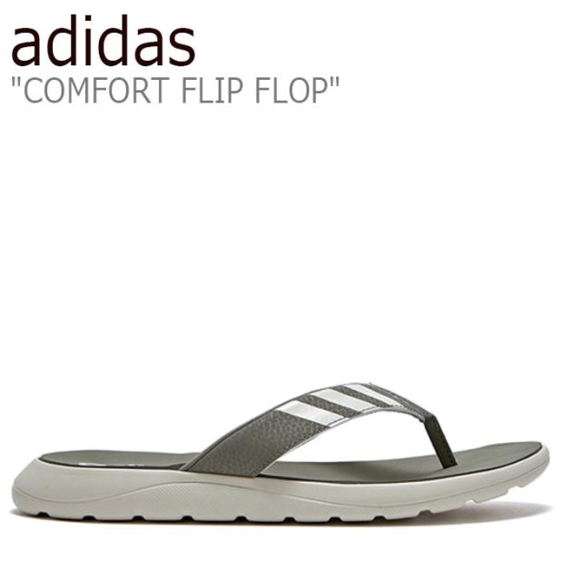 adidas khaki flip flops