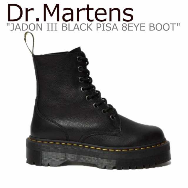 ドクターマーチン スニーカー Dr.Martens JADON III BLACK PISA 8EYE ...