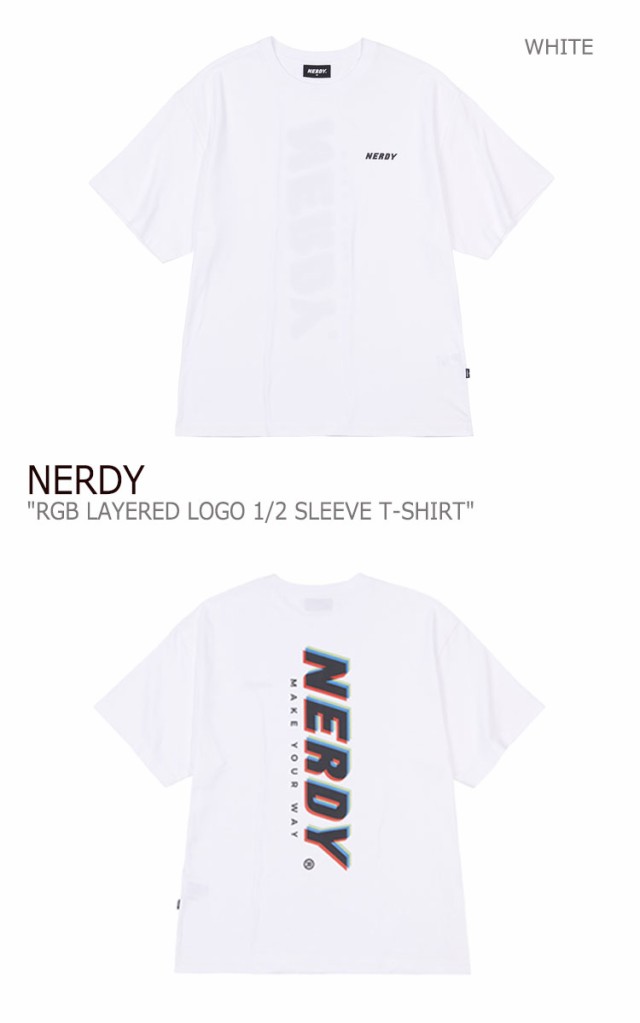 ノルディ Tシャツ NERDY メンズ レディース RGB LAYERED LOGO 1/2