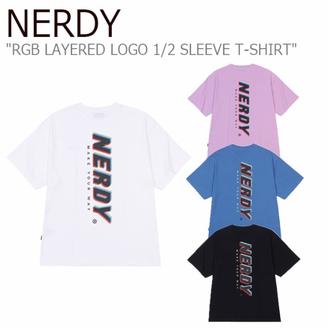 ノルディ Tシャツ NERDY メンズ レディース RGB LAYERED LOGO 1/2