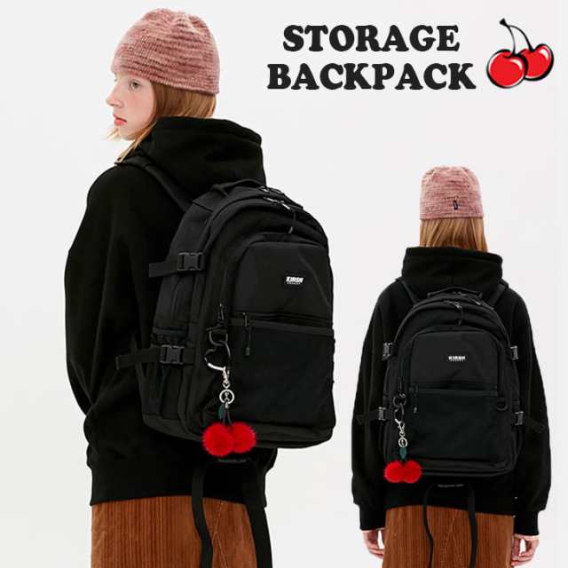 キルシーポケット リュック KIRSH POCKET LOGO SPORTS BACKPACK ロゴ スポーツ バックパック BLACK ブラック  FKARABA703M KPRRBBP708M バッグ SZR