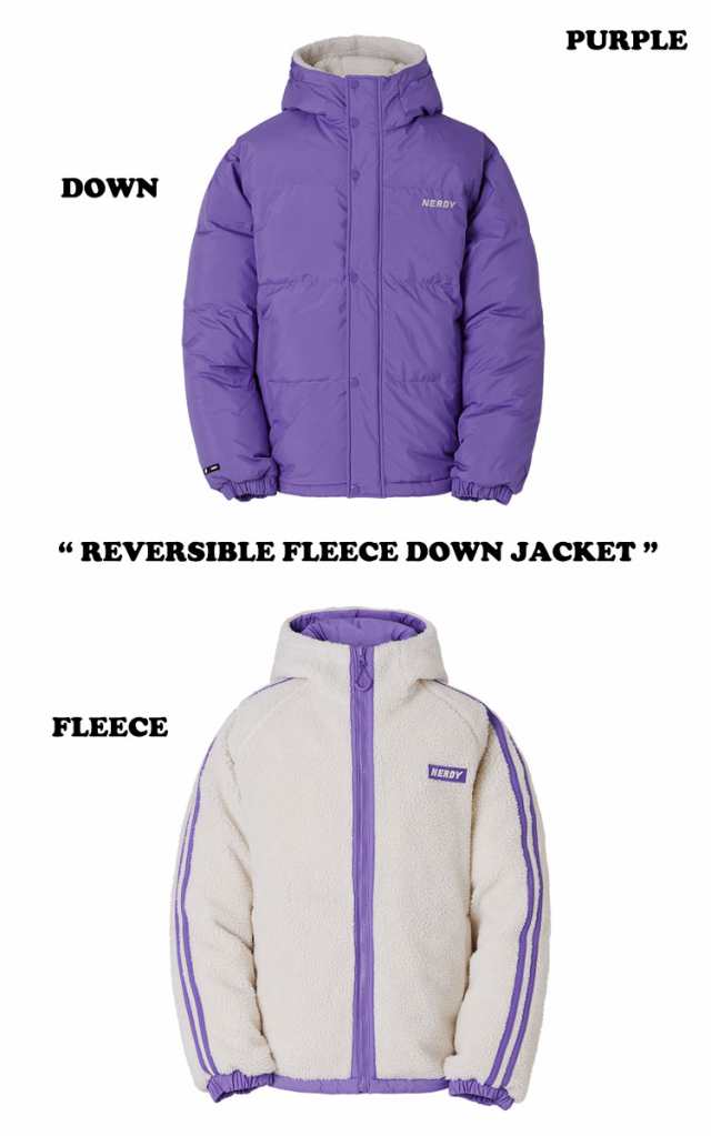 ノルディ アウター NERDY REVERSIBLE FLEECE DOWN JACKET 全3色