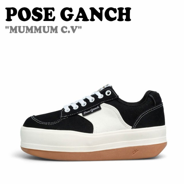 ポーズガンツ スニーカー Pose Ganch MUMMUM C.V (CANVAS) マムマム C.V キャンバス BLACK ブラック GANCH061 シューズの通販は