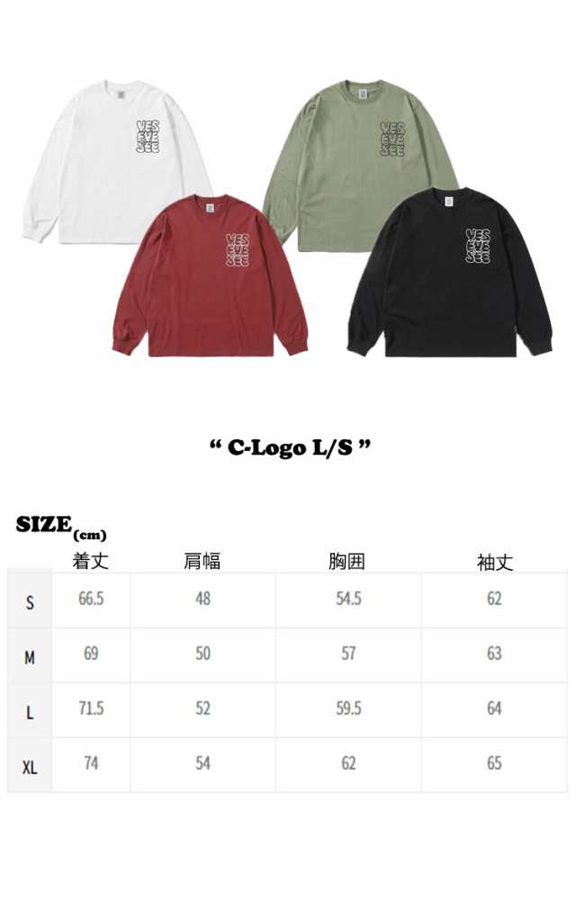 人気　YESEYESEE C-LOGO Long sleeve ロンT