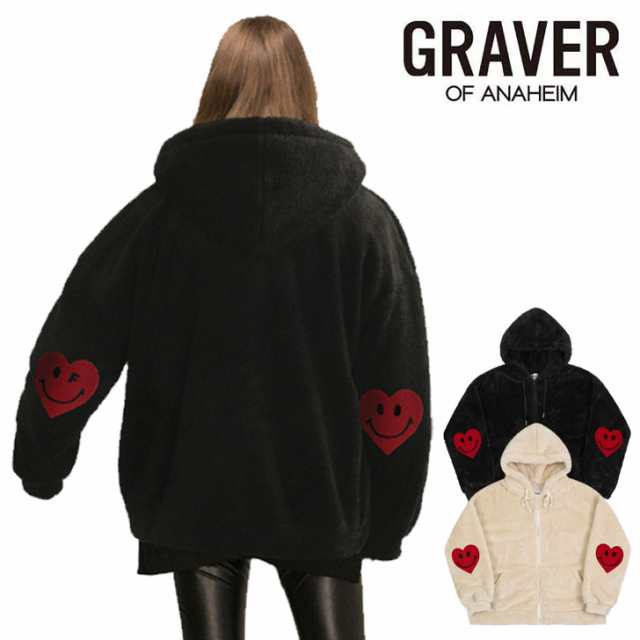 グレーバー フリース GRAVER 正規販売店 Elbow Heart Smile