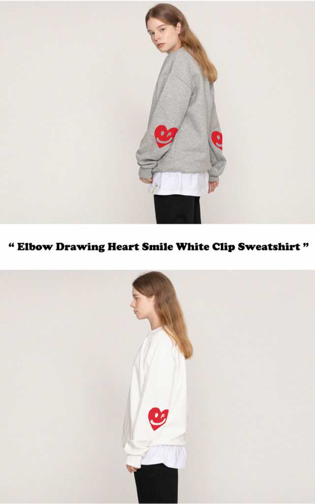 グレーバー トレーナー GRAVER 正規販売店 Elbow Drawing Heart Smile