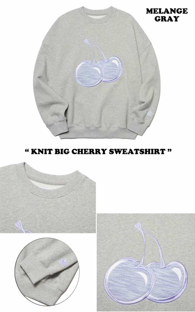 キルシー トレーナー KIRSH 正規販売店 KNIT BIG CHERRY SWEATSHIRT