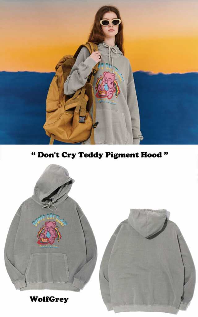 コンパーニョ パーカー CPGN STUDIO 正規販売店 Don't Cry Teddy Pigment Hood ドントクライテディフード 全4色  C22FQ20/21/22 ウェア｜au PAY マーケット