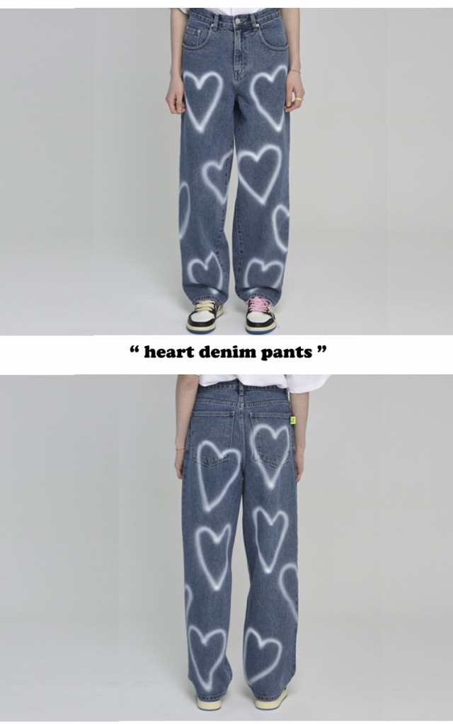 ミッドナイトムーブ 正規販売店 パンツ MIDNIGHT MOVE heart denim