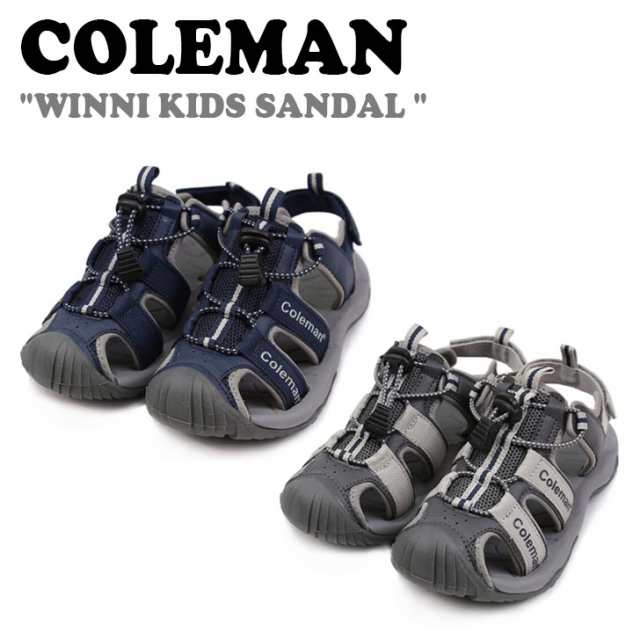 コールマン サンダル COLEMAN 男の子 女の子 WINNI KIDS SANDAL ウィニー キッズ サンダル NAVY ネイビー GRAY  グレー 1109734 シューズ｜au PAY マーケット