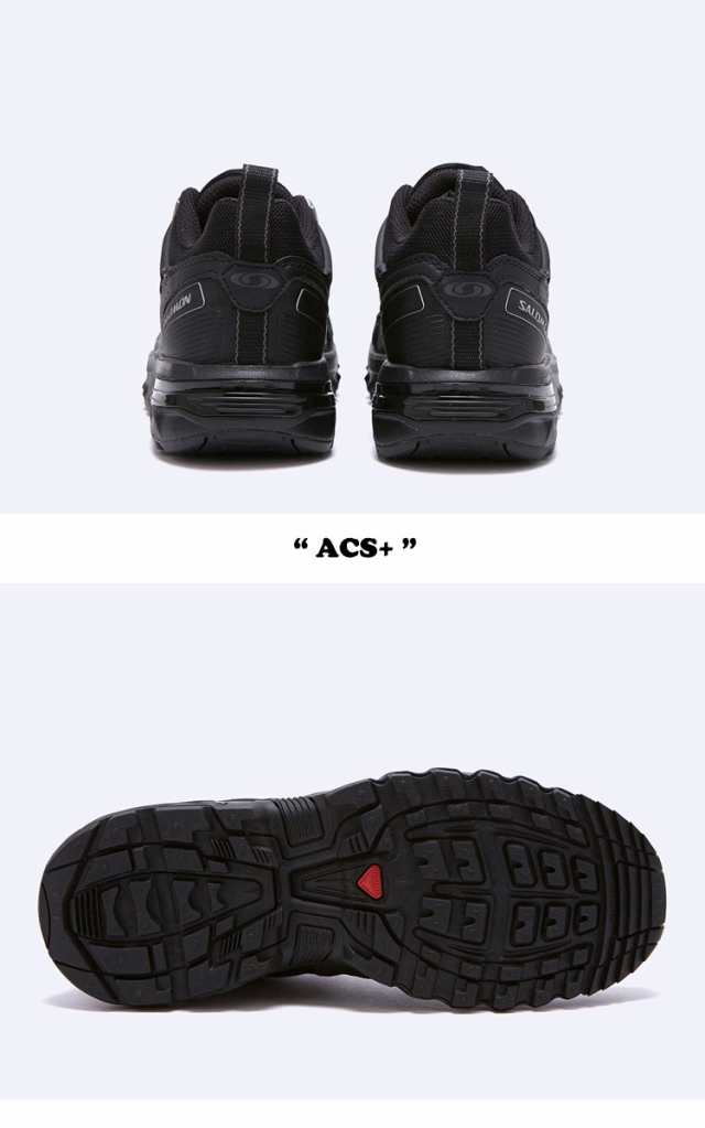 サロモン スニーカー SALOMON メンズ レディース ACS+ BLACK ブラック