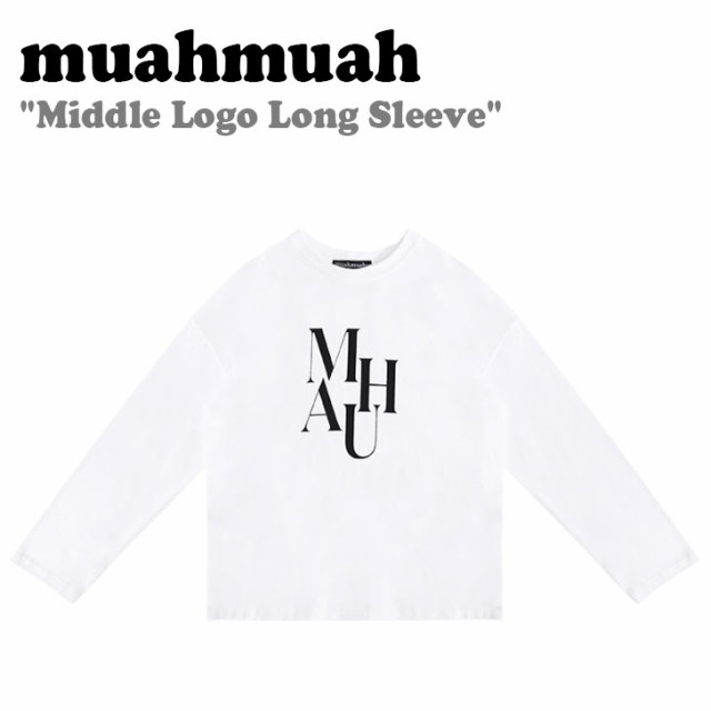 ムアムア ロンT muahmuah ムーアムーア Middle Logo Long Sleeve