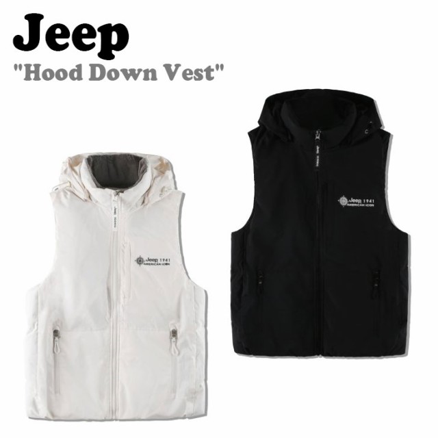 ジープ ベスト Jeep Hood Down Vest フード ダウン ベスト OFF WHITE